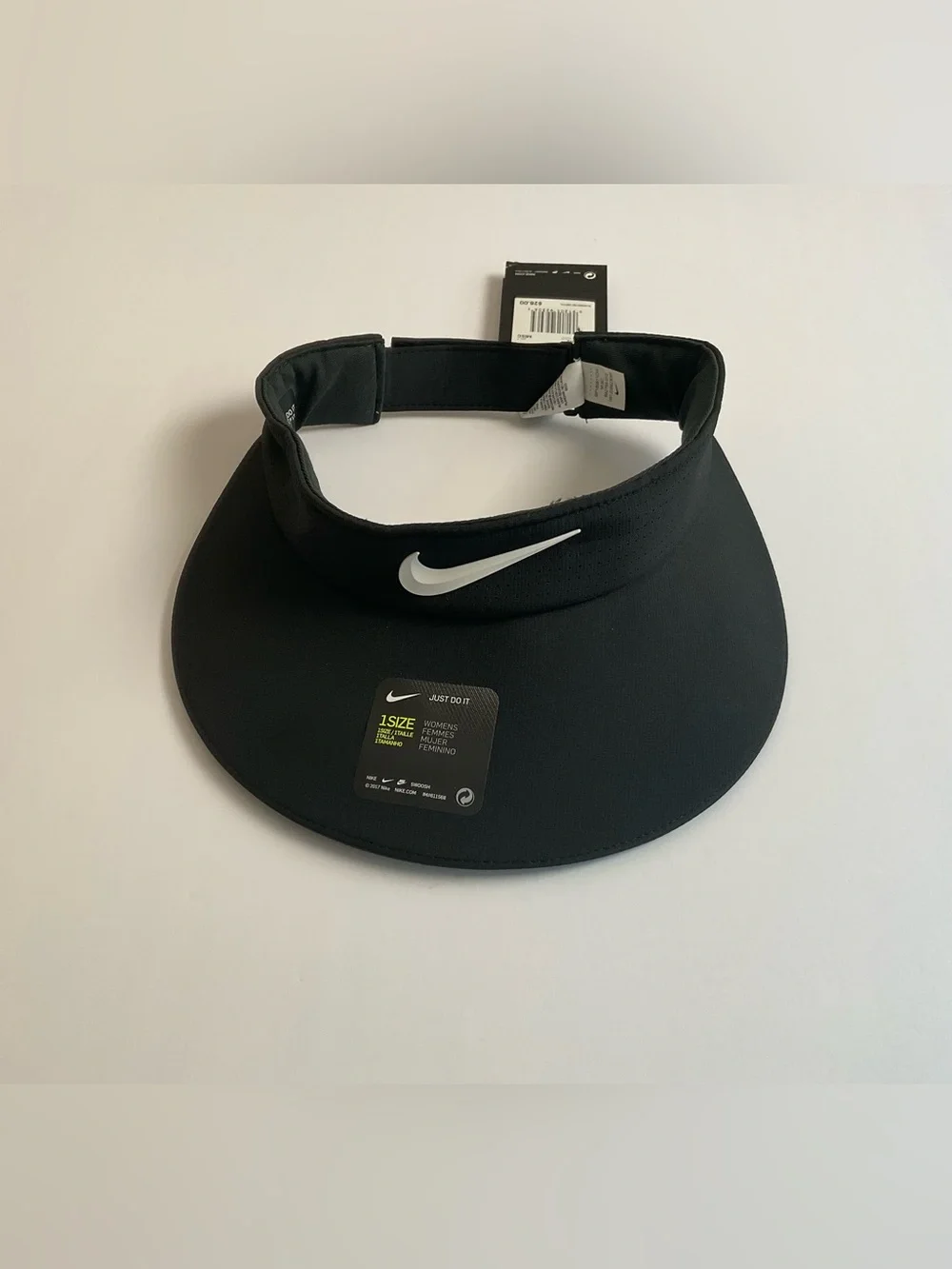 Nike AeroBill Dri-FIT Women’s Black Adjustable Performance Visor NWT
